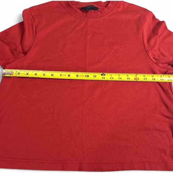 AllSaints Lisa Haven Tee Red Organic Cotton T-Shirt Medium - Picture 5 of 7